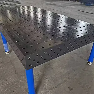 Junyuan Gray Cast Iron High Wear-resistant Robot Welding Platform, Civil Air Defense Welding Platform, Anti-deformation Steel Parts, Large Quantity of In-stock, Physical Factory thumbnail-3
