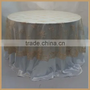 TL002B Well-made Popular and Hotsale Round Lace Wedding Cheap Table Overlay thumbnail-5