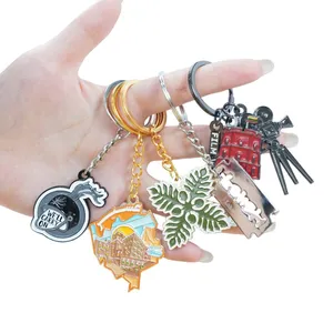 Wholesale Personalized Keychain Custom Design Cute Design Mini Keychain Embossed Design Metal Car Number Plate Key Holder thumbnail-2