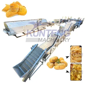 High Efficiency French Fries Frying Equipment Complete Okra Fish Frying Packaging Production Line EPC thumbnail-1