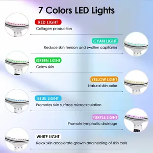 7-color LED Facial and Neck Massager, Suitable for Anti-aging Home Care. thumbnail-3