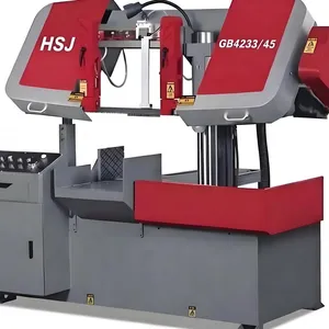 Hongshengjie Double Column Horizontal Metal Band Sawing Machine GB4233/45 is More Efficient in Cutting Metal thumbnail-1