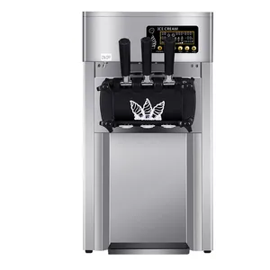 A-168 Compact Soft Serve Ice Cream Machine 18L/h Output 3 Head Maker With Smart LED Display for Cafe and Coffee Shops thumbnail-2