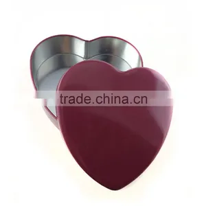 Plain Heart Shape Candy Packaging Metal Tin Box thumbnail-3