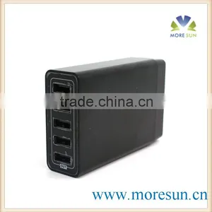 Multi 5 Ports USB Charger Quick Charger 8A USB Wall Charger for IPhone IPad Samsung Galaxy Pad thumbnail-1