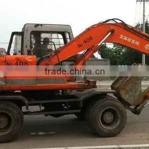 Hitachi Used Excavator EX100WD For Sale Hitachi Wheel Excavator Ex100WD Also Ex100WD-1 thumbnail-1