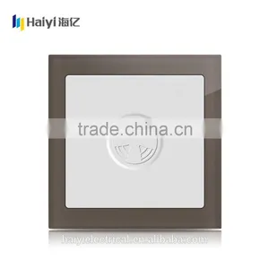 High Quality Coffee Glass Panel Electric Wall Switch, Touch Fan Speed Switch thumbnail-1