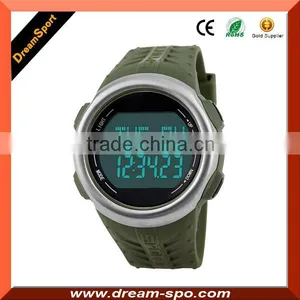 2015 Popular Pulse Rate Pedometer Watch With Heart Rate Watch With Pulse Alarm Clock Calorie Counter Watch thumbnail-3