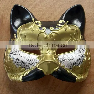 Black Cat Mask With White Music thumbnail-1