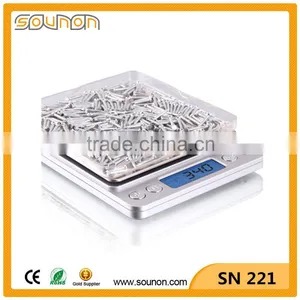Stainless Steel Weighing Platform Pocket Scale, Mini Scale, Big LCD Display Digital Pocket Scale thumbnail-4