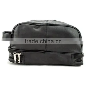 2015 Wholesale Toiletry Bags Mens Leather Toiletry Bag thumbnail-3