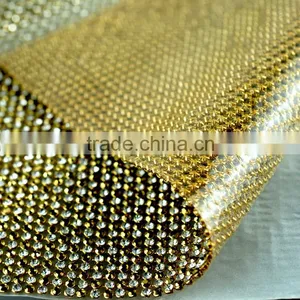 Whlesale Hotfix Diamond Mesh Rolls 120*45cm Transfer Strass Trimming Mesh for DIY Decoration thumbnail-1