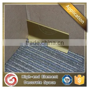 Aluminum Profile Aluminium Skirting Board Outer Corner Inner Corner Skirting Board With End Caps thumbnail-1