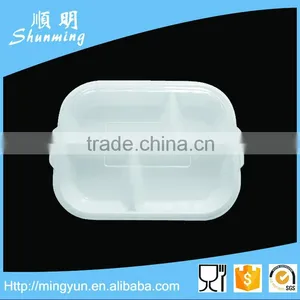White Melamine Snack Serving Tray thumbnail-1