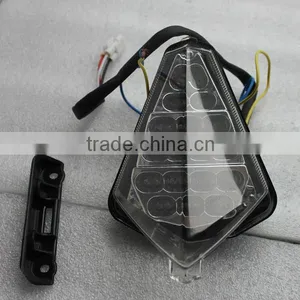 Clear Led Motorcycle Tail Lights With Turn Light for Yamaha YZF R1 thumbnail-1