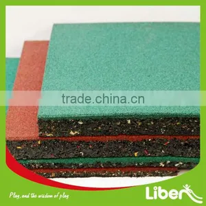 Outdoor Playground Rubber Backing Commercial Carpet Floor Tiles,Gym Rubber Tile,Driveway Rubber Interlocking Tiles LE.DD.001 Quality Choice thumbnail-1