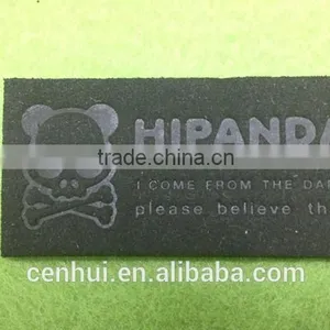 Factory Directly Custom Low Price High Quality Skull Leather Labels thumbnail-1