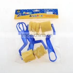 Hot Selling Plastic Handle Sponge Soft Checkered Pattern Design Paint Rollers thumbnail-4