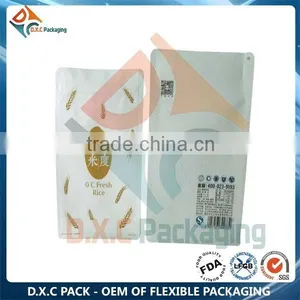 Plastic Handle Quad Seal 5kg Rice Packing Bags With Side Gusset thumbnail-3