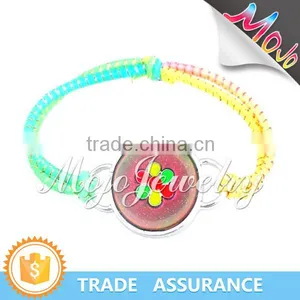 2015 Fashion Promotional Gift Metal Print Charm Bracelet With Your Own Logo thumbnail-1
