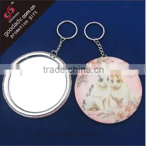 Top Sale OEM Tinplate Durable Design Cheap Small Cosmetic Mirror/gift Mirror thumbnail-1