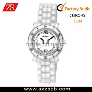 Women's Ceramic White Dial Analog Watch thumbnail-1