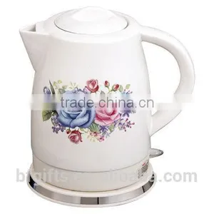 Enamel Kettle Set/ Ceramic LED Electric Kettle/ White High Quality Teapot Set/ 2015 New Design-3 thumbnail-1
