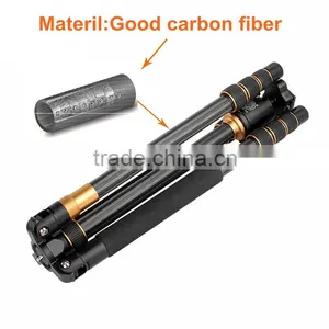 Q999C Professional Portable Carbon Fiber Tripod&Ball Head Compact for DSLR Camera thumbnail-2