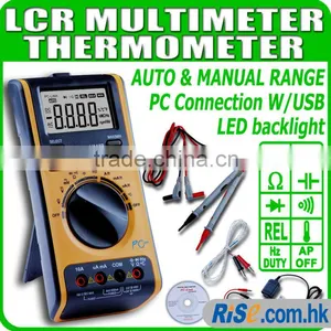 Digital Ohm USB CD Degree Continuity Frequency Diode Voltmeter Thermometer Multimeter thumbnail-1