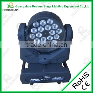 Lowest Price!!!Professional High Quality LED Wash Moving Head 10W 18 Pcs (RGBW) RGBW 3 W LED Scheinwerfer Moving Lights thumbnail-4