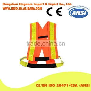 Mesh Fabric Self Protect Safety Reflective Vest 3M Reflective Tape thumbnail-1
