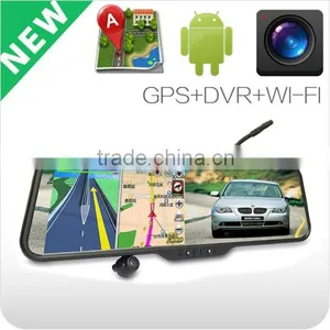Android Mirror Dvr GPS+Bluetooth+Wifi Car DVR With Rear View Mirror Car Monitor thumbnail-1