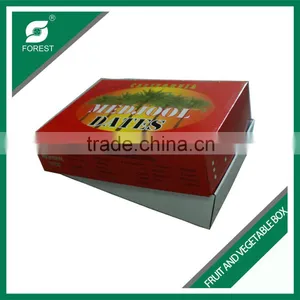 ONE TOP AND ONE BOTTOM STYLE CORRUGATED MANGO PACKING BOX FALT PACK FRUITS SHIPPING CARTONS FOR SALE thumbnail-1