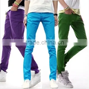 2015 Newly Factory Designs Men Chinos Pants Skinny Stretch Trouser Mens Chinos thumbnail-2