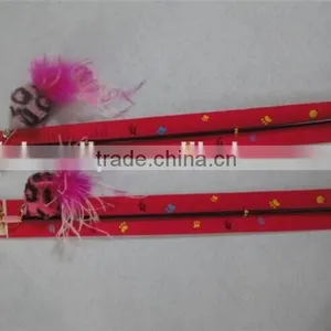 Funny Play Cat Toy Cat Teaser Feather Toy Cat Stick Toy thumbnail-1