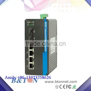 10/100/1000Mbps 8 Ports+ 2 Gigabit SFP Slot Managed Industrial Optical Fiber Switch thumbnail-1