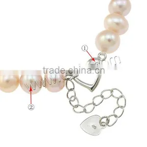 Freshwater Pearl Button Push Button Bracelets thumbnail-1