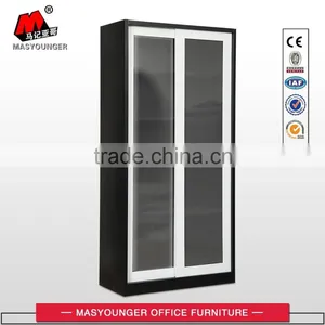 High Quality KD Structure Sliding Glass Door Filing Cabinet thumbnail-5