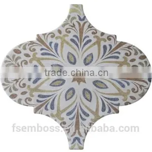 EMBOSS Customized 250mm*250mm Lantern Tile Rustic Tile Ceramic Floor Tile Mosaic Kitchen Bathroom Decorative Tile thumbnail-2
