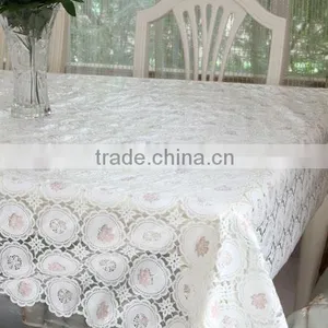 Elegance PVC Lace Table Cloth,round Vinyl Tablecloth thumbnail-1