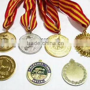 Various Millitary Gold Silver Bronze Medallion Custom Neck Metal Medal thumbnail-1
