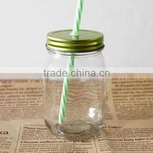 4oz 8oz 16oz Clear Wide-mouth Food Mason Storage Glass Jar With Metal Lid thumbnail-5