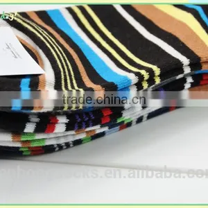 Men Crew Socks New Striped Design Soft -fit Hot Selling Socks Cotton thumbnail-4