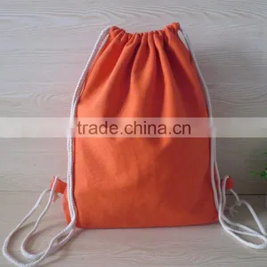 Wholesale Cotton Children Bag Drawstring School Backpack thumbnail-4