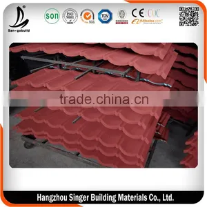 Colorful Stone Coated Roofing Tiles Longlife and Recycle Use Building Materials thumbnail-1