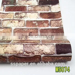 Self-adhesive Waterproof Hot Sale Brick Design Closeout Wallpaper Quality Choice thumbnail-6
