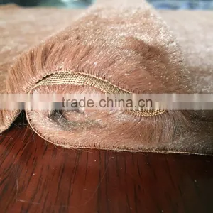 Brown Short Pile Wave Pattern Fake Fur Fabric for Garment,bag thumbnail-3