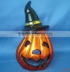 Beautiful Ceramic Halloween Pumpkin Decorations Led Light Pumpkin thumbnail-3