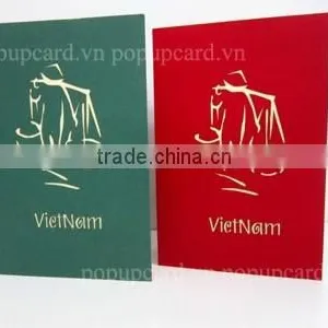 Viet Nam Carrying Man 3d Pop up Greeting Card thumbnail-3