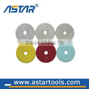 4'' 3 Step Diamond Polishing Pads for Stone thumbnail-1